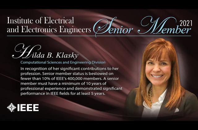Hilda Klasky IEEE Senior Fellow Computer Sciences and Engineering